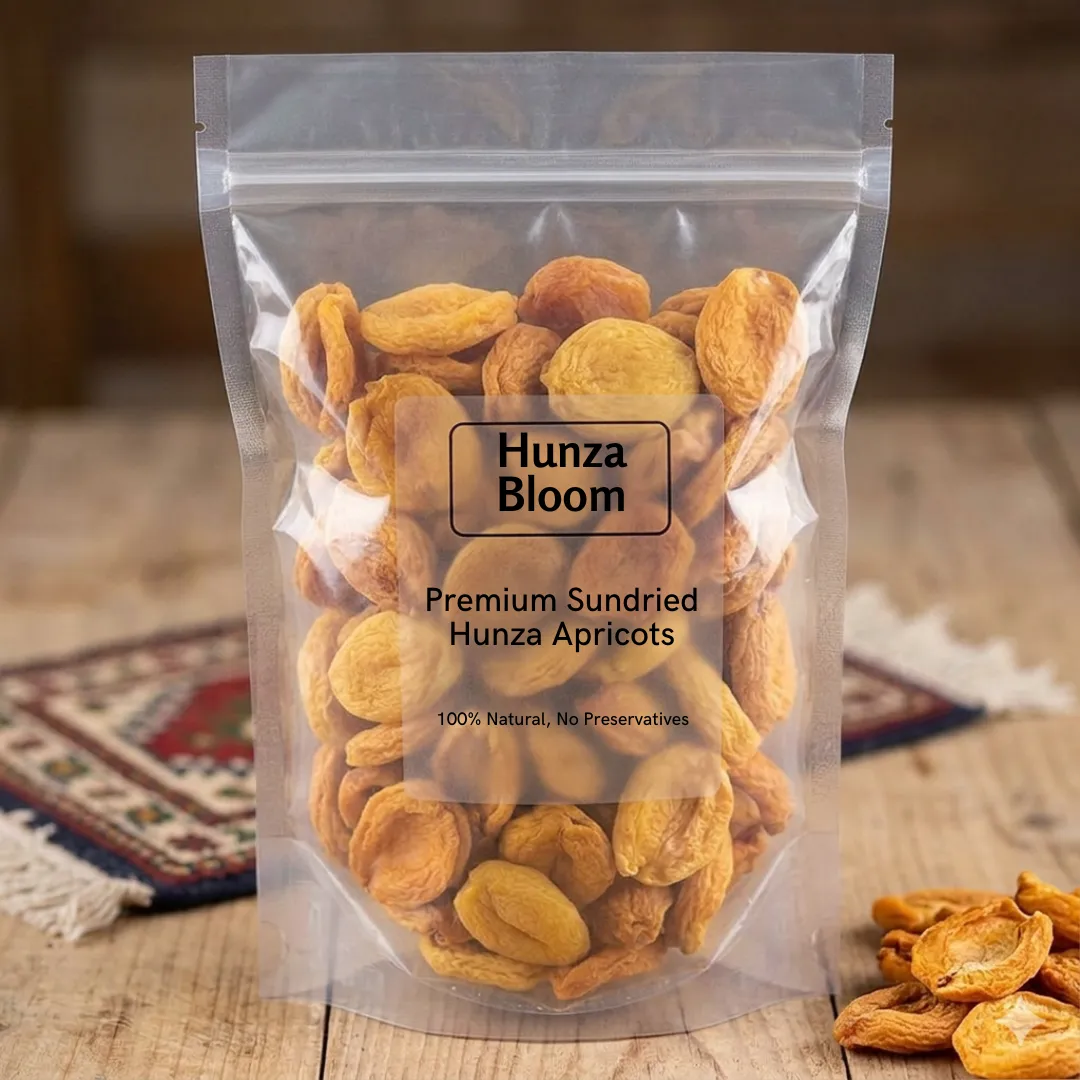 Organic Dried Apricots – Knife-Cut Sweet & Firm Khubani (میٹھی خوبانی) | HUNZA BLOOM - Image 1